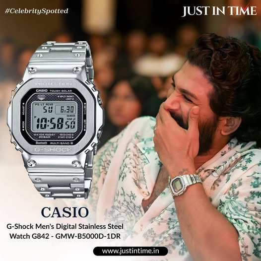 Casio G-shock GMW B5000 Metal Watch Silver